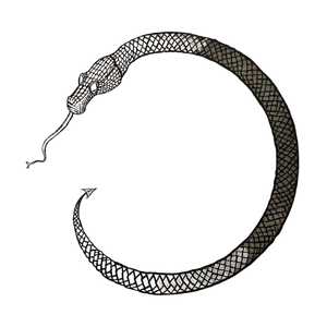 kısır döngüyü temsil eden kendi kuyruğunu yiyen yılan